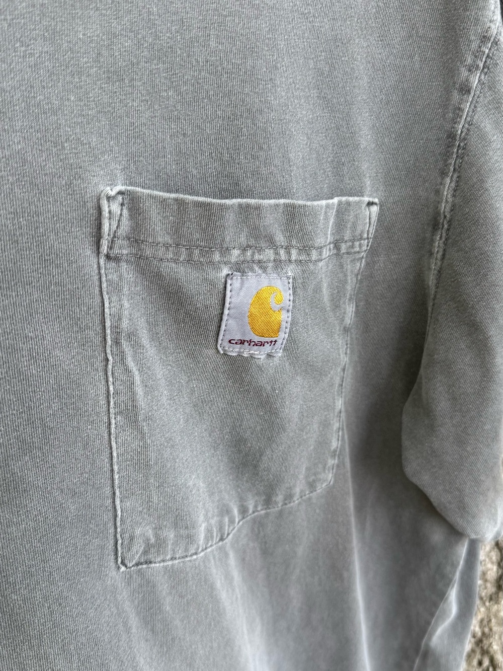 Carhartt Garment Dyed Men's Pocket Shirt Relaxed Fit Size Large - Picture 2 of 5